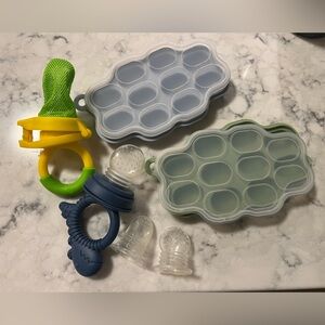 Baby Teething Toys and Ice Tray Set